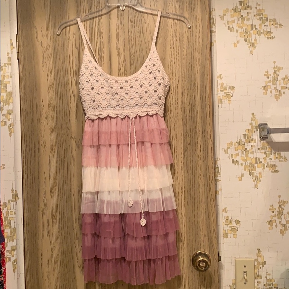 Vintage Dress. Used. Good condition. Crocheted